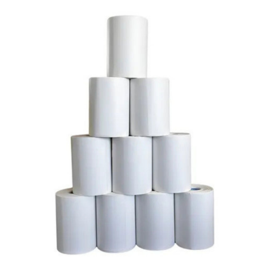 Kit 20 Rolos Etiqueta Logistica Couche 100x100mm 30m Envio Danfe Impressao Codigo Barras Zebra Elgin