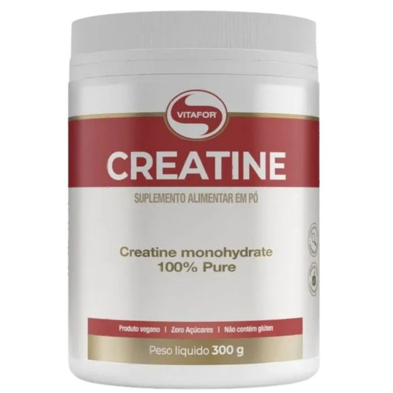 Creatina Monohidratada 100% Vitafor 300g Sem Sabor