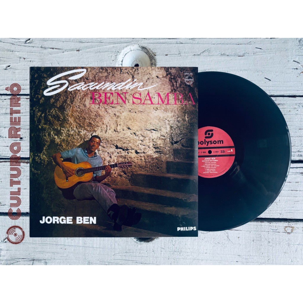 LP VINIL SACUNDIN BEN SAMBA JORGE BEN 2014( LACRADO/ PRETA)