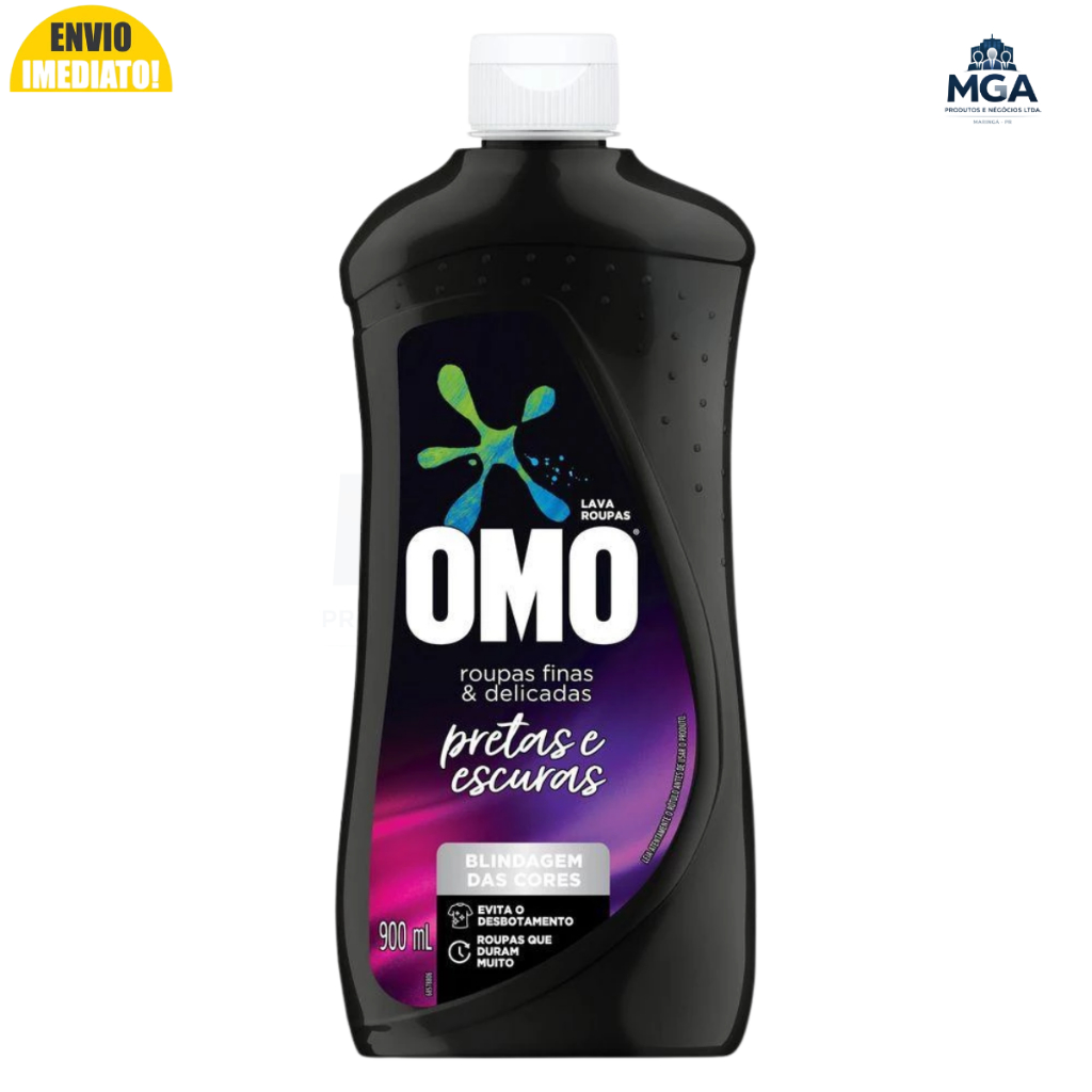 Omo Lava Roupas Líquido Pretas e Escuras 900ml Delicadas
