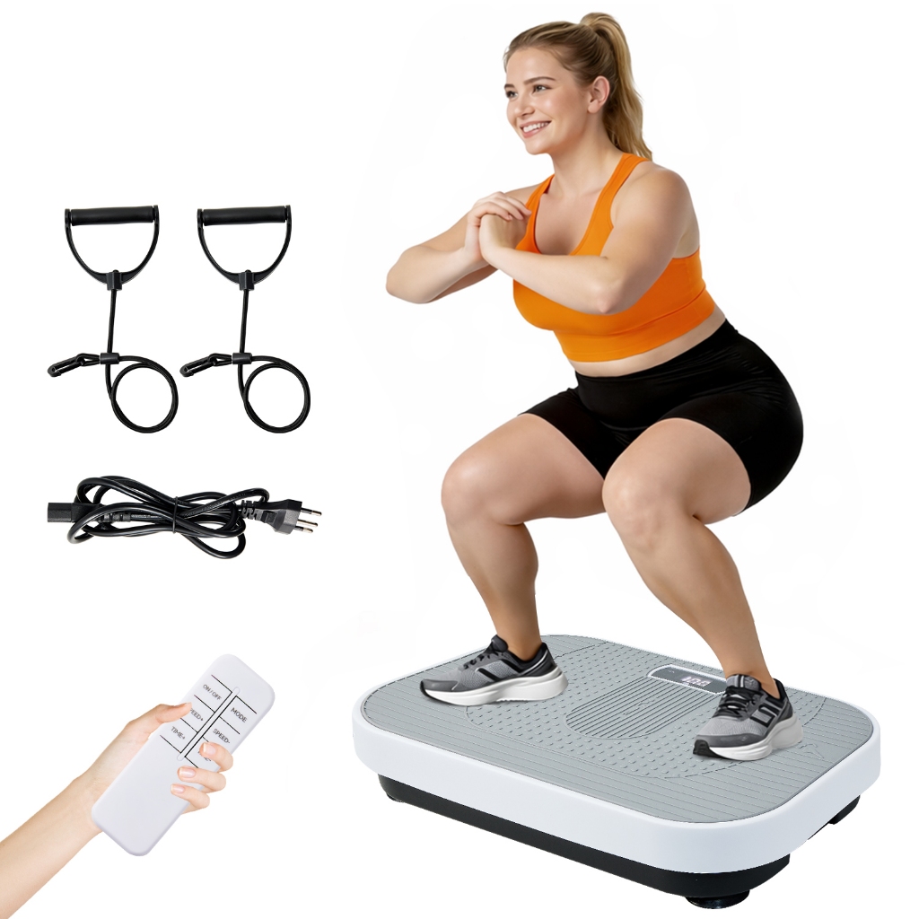 Plataforma Vibratória Fitness JOYFOX 120 Velocidades com Controle Remoto