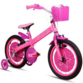 Bicicleta Infantil Feminina Aro 16 Star Girl – Menina 4 a 6 Anos com Rodinhas em Oferta na Shopee