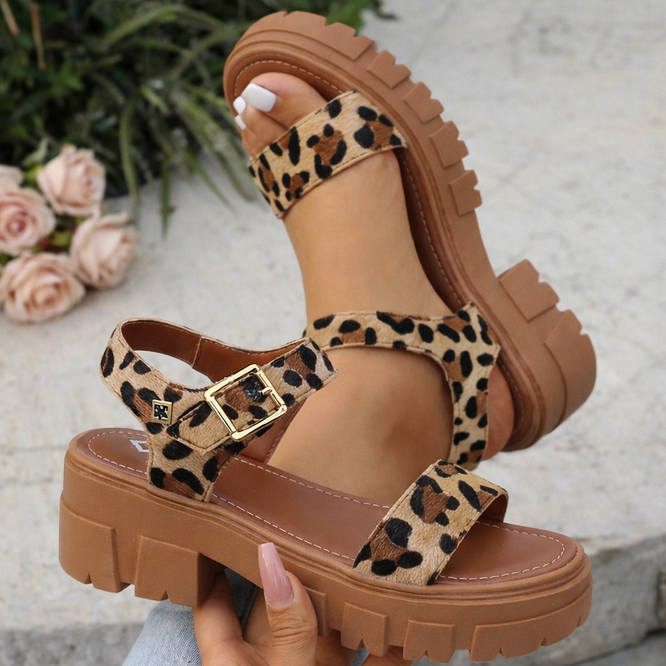 Sandália Papete Flatform Plataforma Sola Chunky Tratorada Confortável Dia Dia casual Moderna Fashion