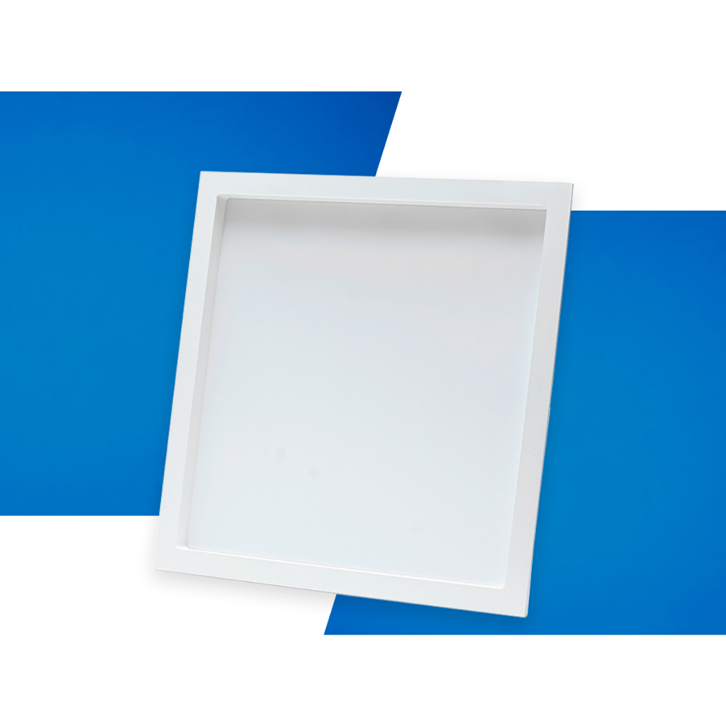 Kit 10 Painel Led Rec Recuado Embutir Branco Quente Neutro ou Frio 18 24 ou 30w  Bivolt Branco Seed em Oferta na Shopee