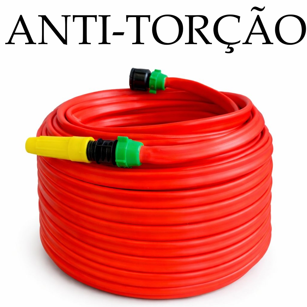 Mangueira de Jardim Anti-Torção e Anti-Dobras de 5 a 50 Metros Limpeza Quintal