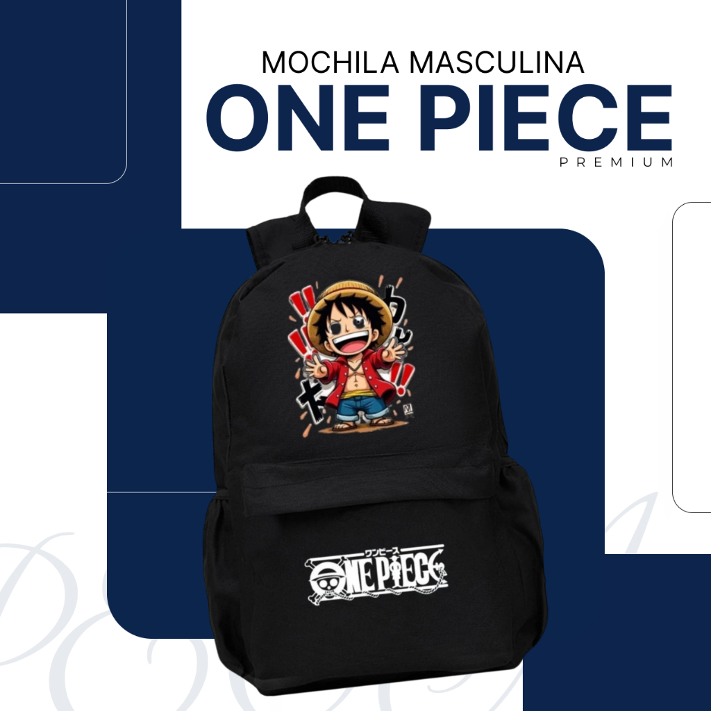 Mochila Masculina One Piece Mochila Juvenil De Menino Bolsas Volta As Aulas Infantil Escola