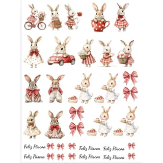 DTF UV Páscoa Coelho Retrô A4 21x28cm Adesivo DTF  Personaliza Canecas, Copos, Caixas e MDF Alta Fixação e brilho em Oferta na Shopee