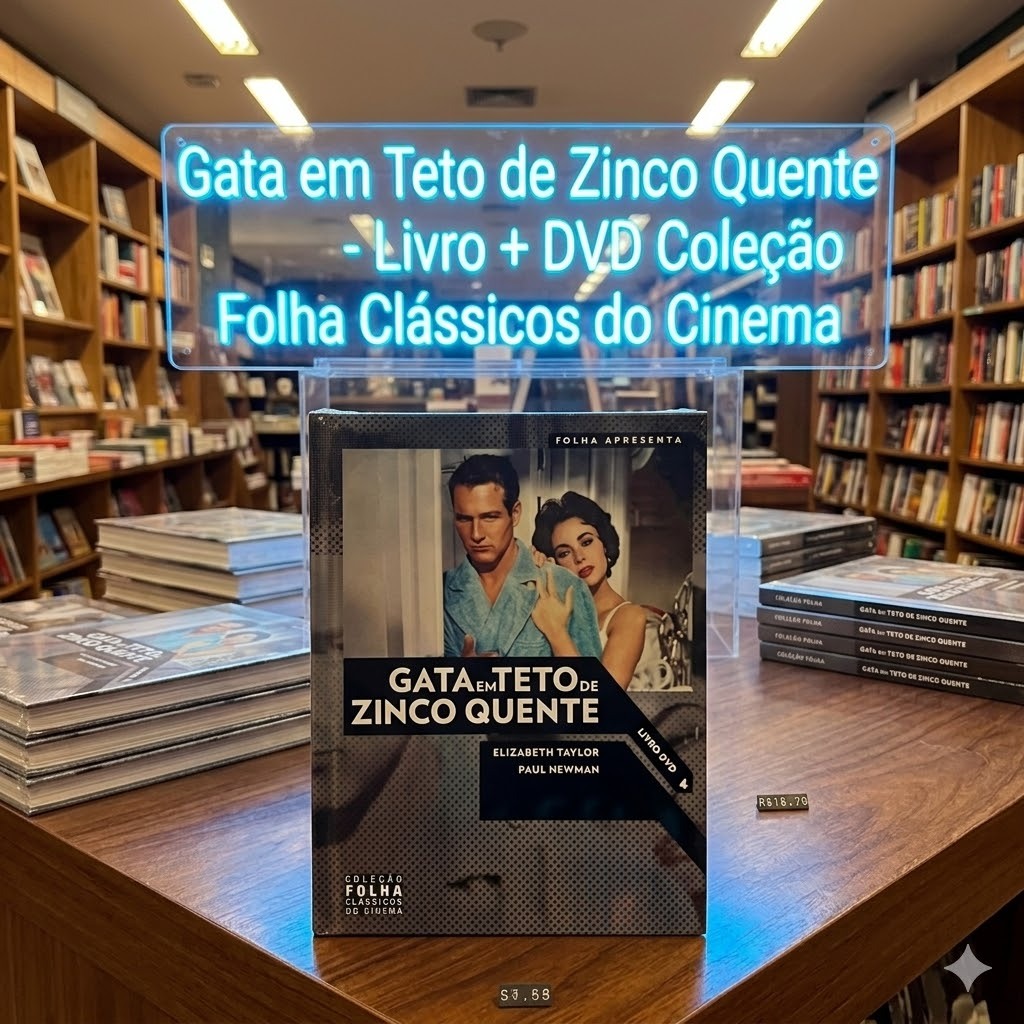 Gata em Teto de Zinco Quente - Livro + DVD Coleção Folha Clássicos do Cinema .