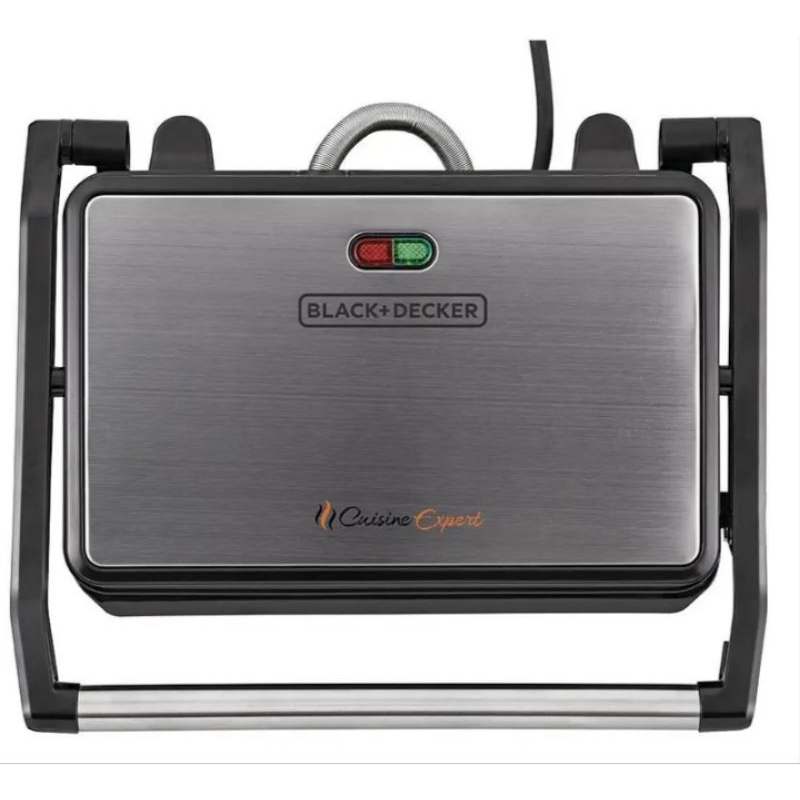 Grill Elétrico com Prensa, com Acabamento Inox, 800W, Modelo G1200