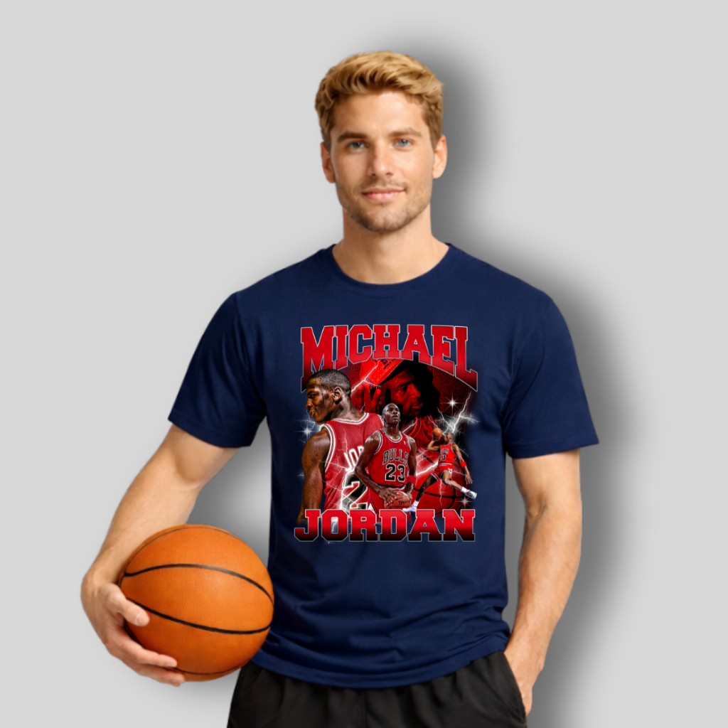 Camiseta Masculina Streetwear Estampa Lendas Basquete Bulls 23 Camisa NBA Alls Stars Lançamento