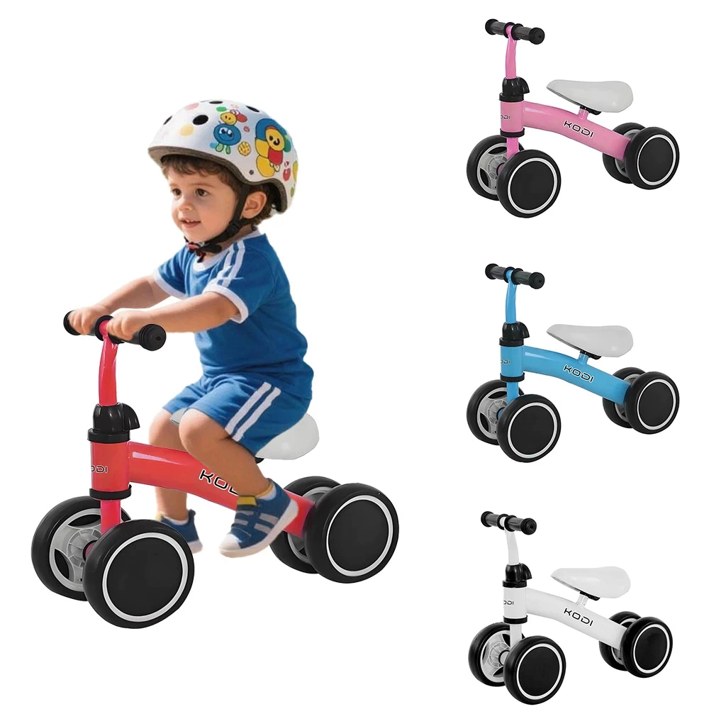Andador Bicicleta de Equilíbrio 4 Rodas Sem Pedal Infantil, Estável e Seguro para Crianças P14