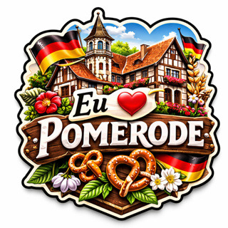 Ímã de Geladeira Pomerode SC – MDF 2,5mm | Lembrança Turística em Oferta na Shopee