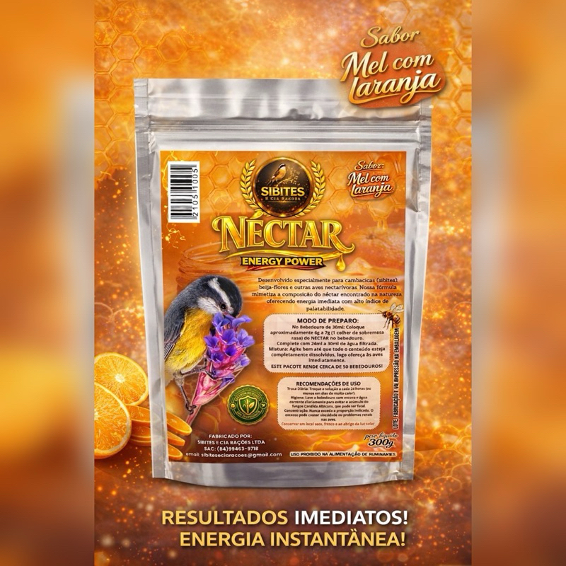 NÉCTAR ENERGY POWER (Mel com Laranja) - 300g em Oferta na Shopee