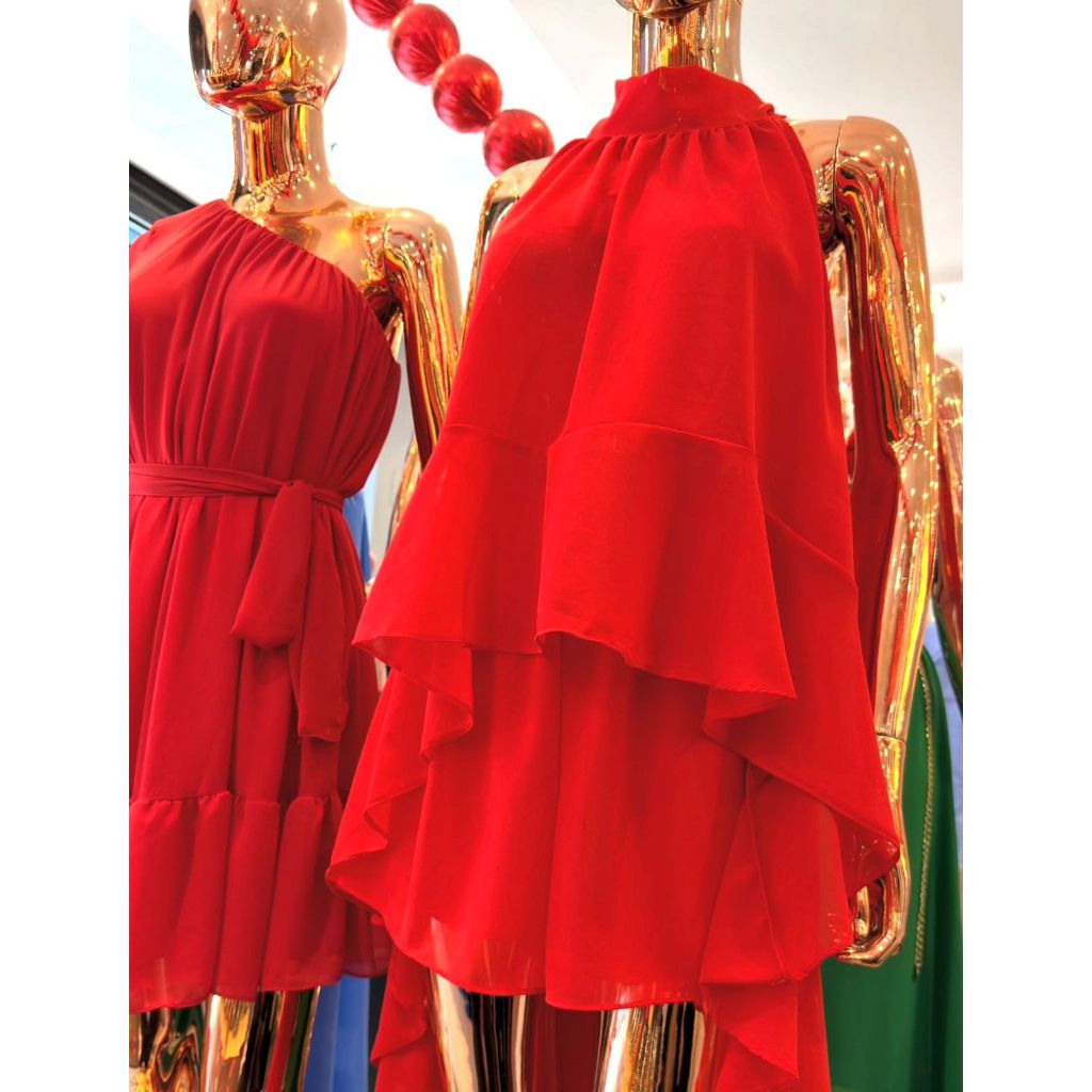 Conjunto feminino chiffon - bata - festa tendência tecido leve conjunto short e blusa