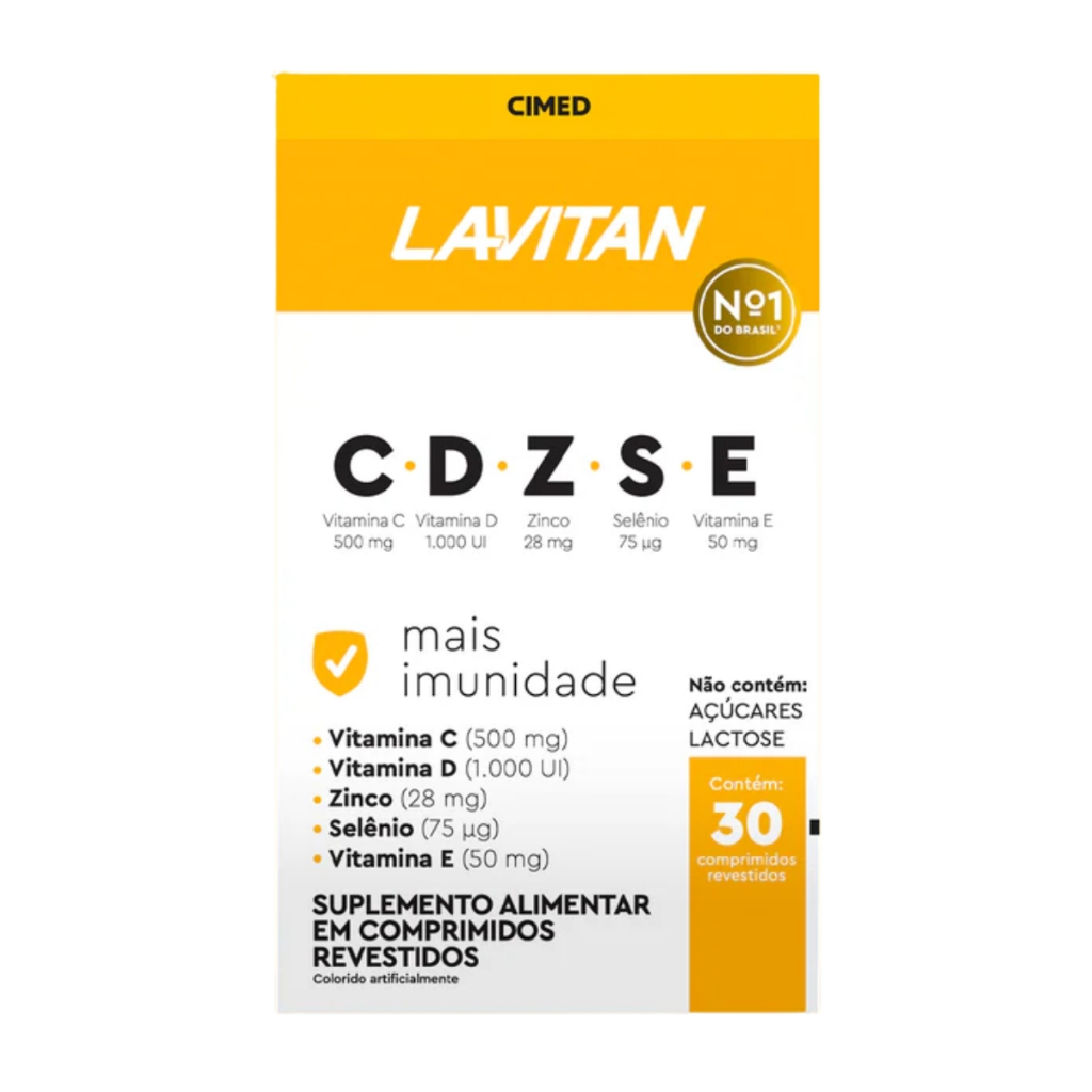 Lavitan CDZSE Mais Imunidade 30 Comprimidos Revestidos