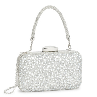 Bolsa De Festa Clutch Prateada Dourada Strass Brilho Para Casamento Madrinhas Luxo em Oferta na Shopee