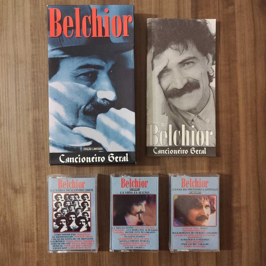 Box 3 Fitas K7 Belchior - Cancioneiro Geral *raridade