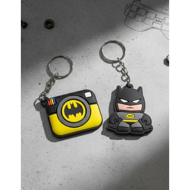 Kit Chaveiro Emborrachado Alto Relevo Batman