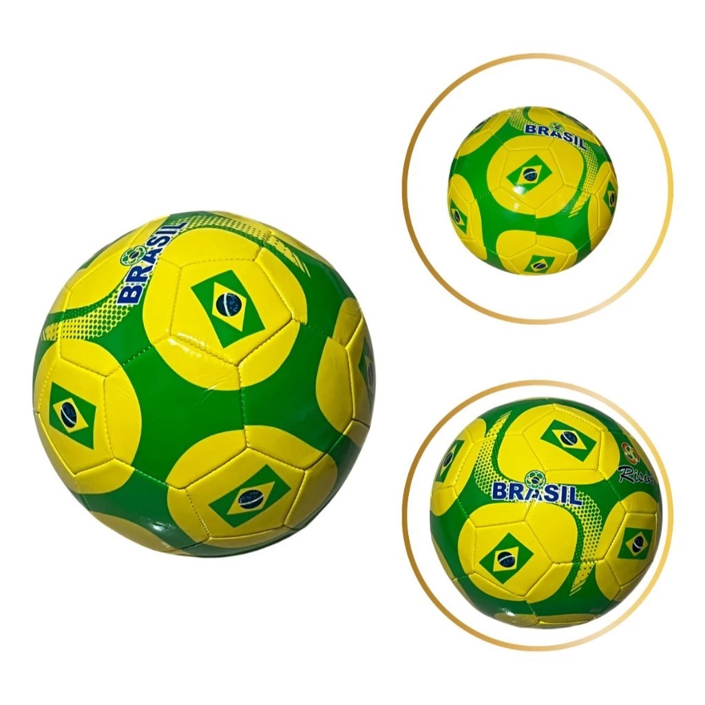 Bola de Futebol Campo Numero 5 - estampa do Brasil