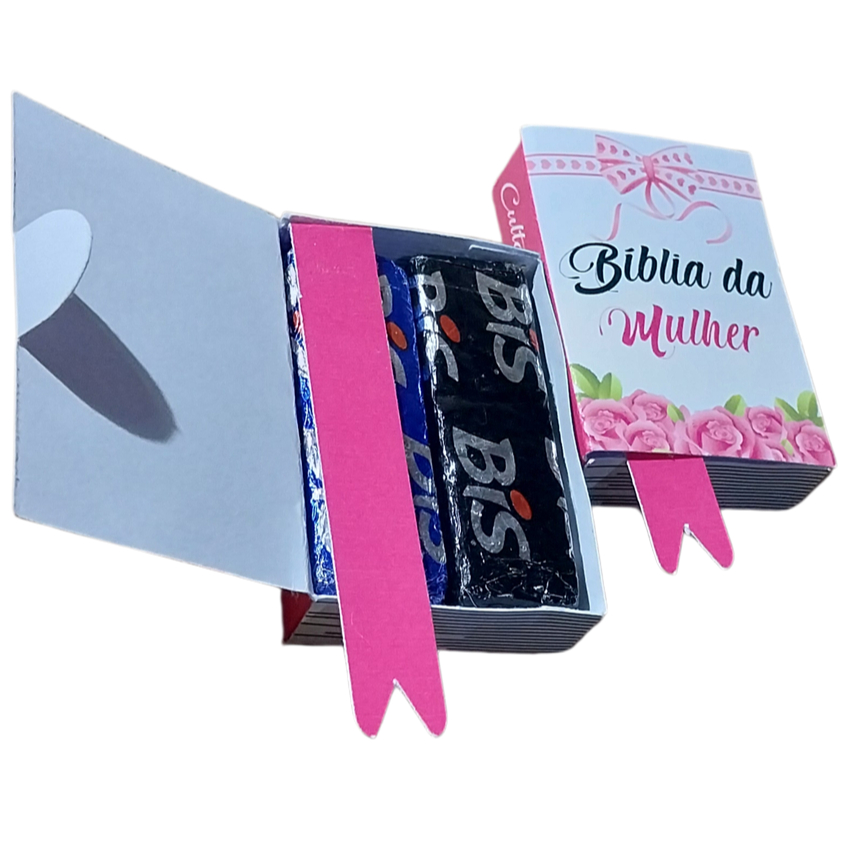 Mini Bíblia da Mulher Laço Rosa 15, 30 ou 60 Un | Lembrancinha para Culto Feminino e Congresso - Cod. Bmlr — imagem 2 de 2