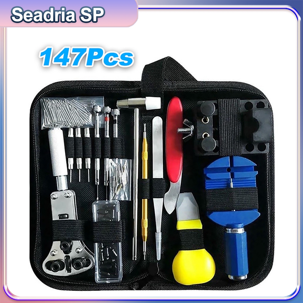 Kit 147pcs De Ferramentas Relojoeiro Conserto De Relógio Manutenção estojo de Ferramentas kit de conserto para Relógio em Oferta na Shopee