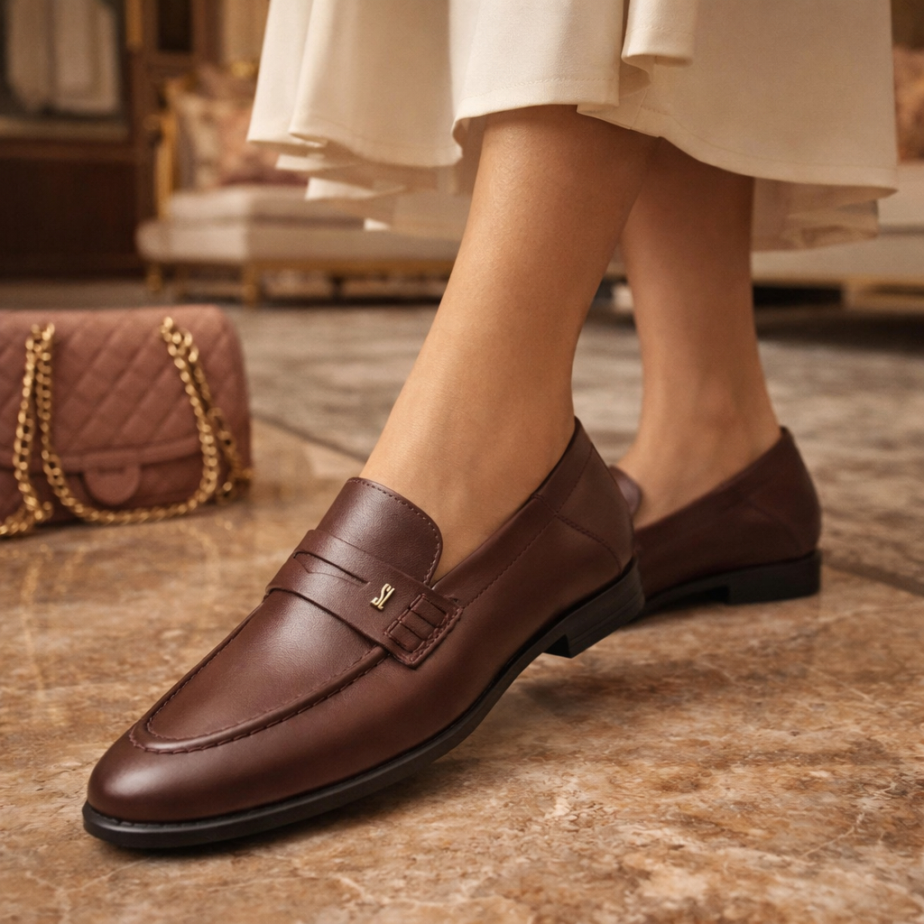 Mocassim Feminino 100% Couro Legítimo Comfort Premium Loafer Sapatlha Linda Leve Macia Elegante Várias Cores.