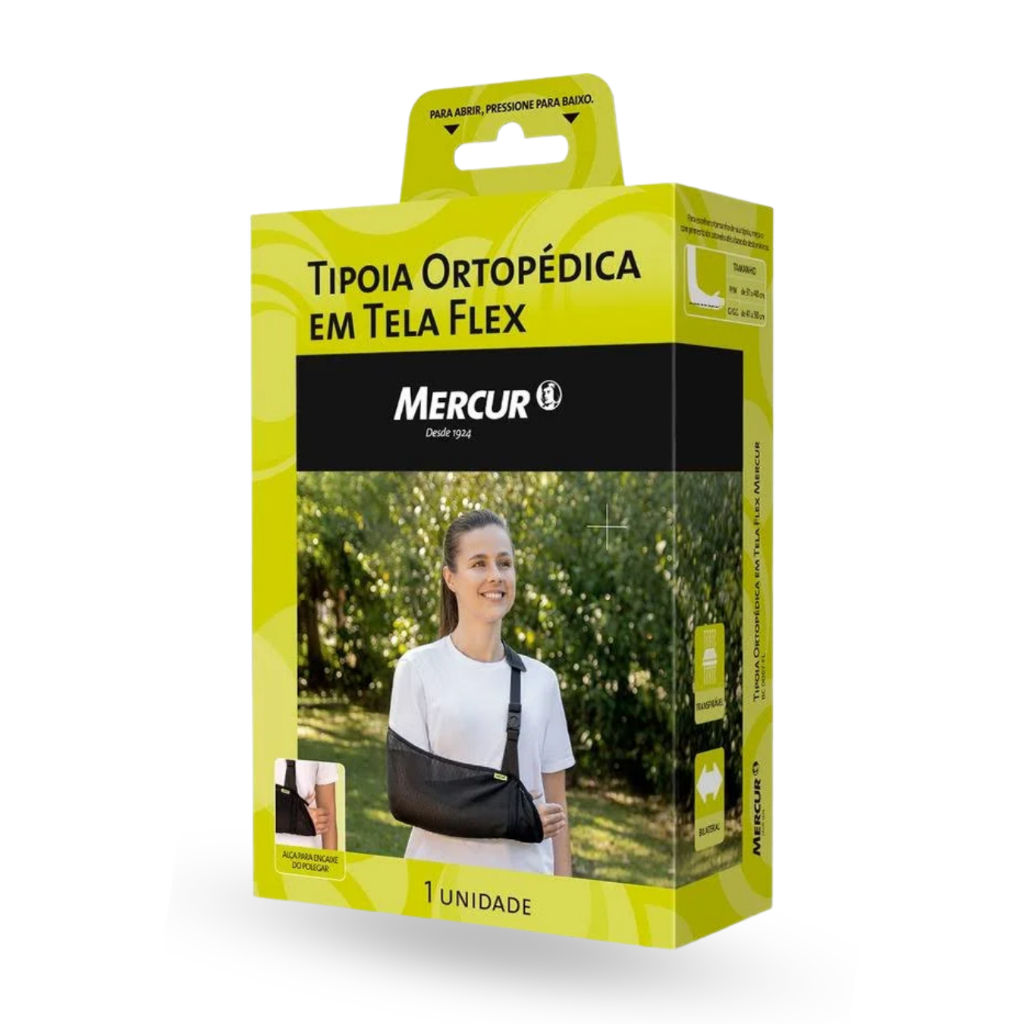 Tipoia Ortopédica Tela Flex Com Suporte Polegar P/M G/GG Confortável