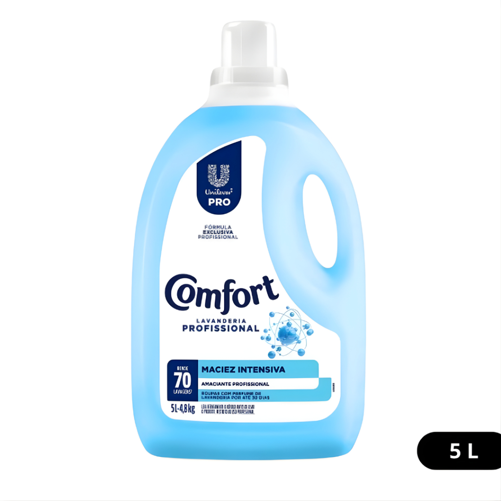 Amaciante Comfort Lavanderia Profissional Maciez Intensiva 5L