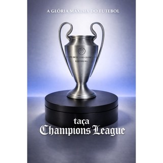 🏆 MINIATURA TAÇA CHAMPIONS LEAGUE • 15CM • ESTATUETA DECORATIVA • FUTEBOL • COLECIONÁVEL