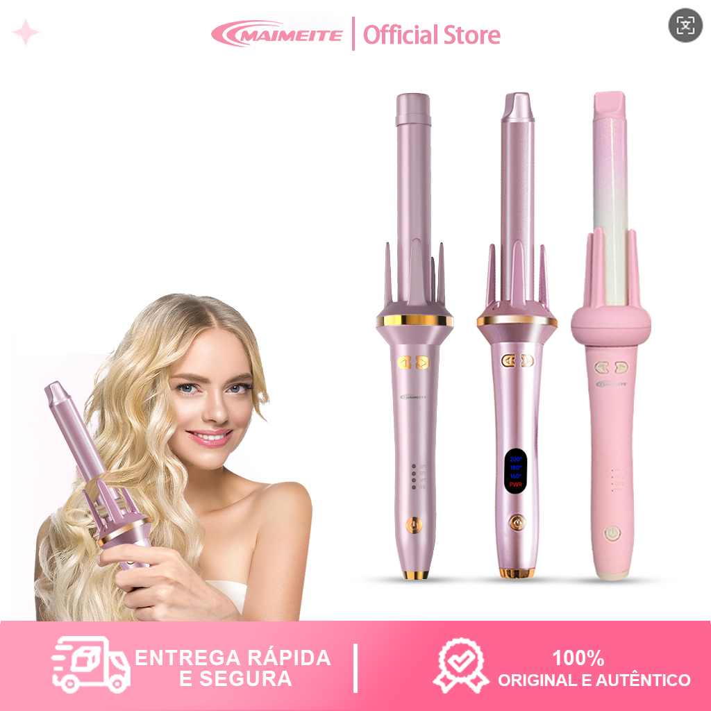 MAIMEITE Ferro De Cacho Cacheador 25mm Rotação Automática Bivolt em Oferta na Shopee