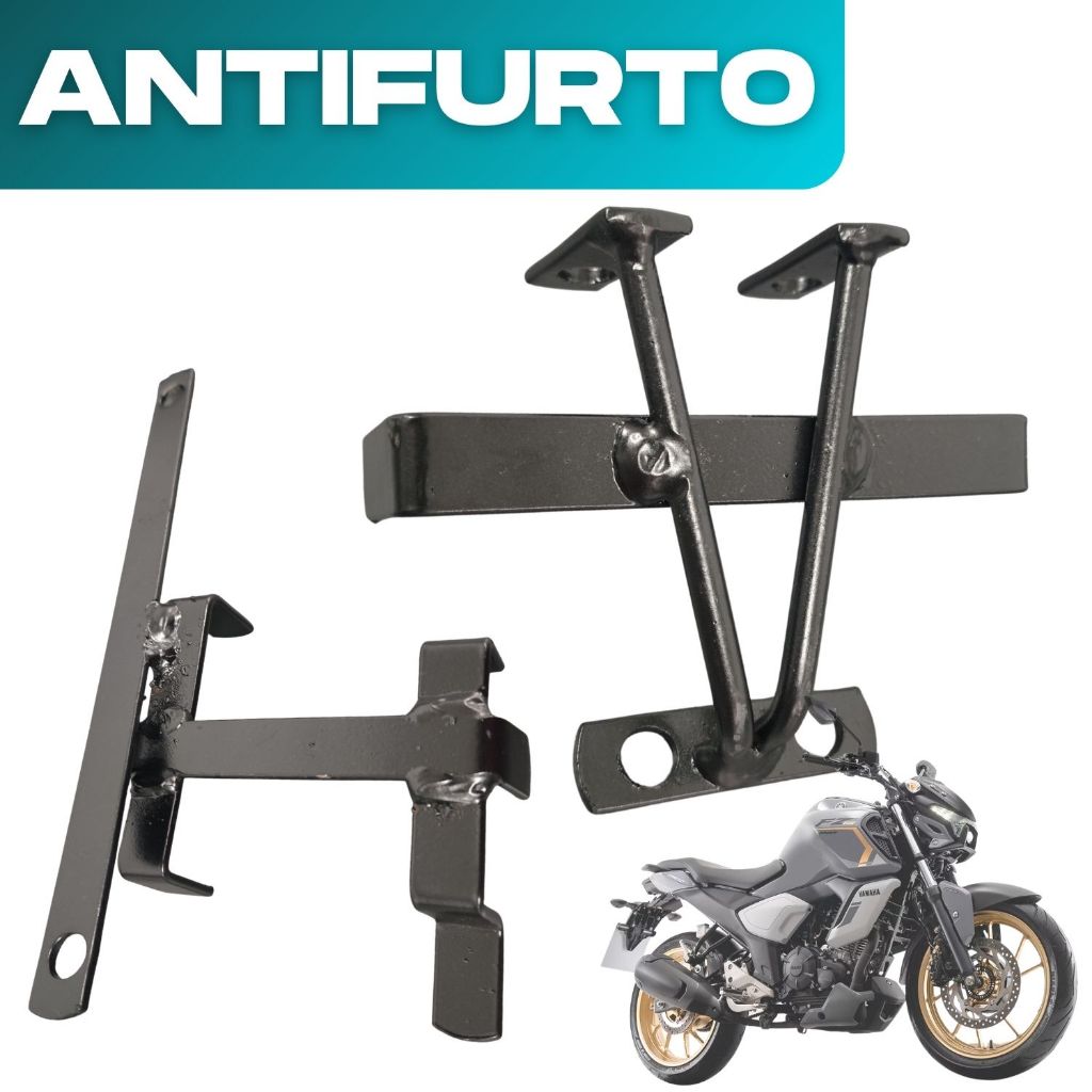 Kit Protetor Antifurto Módulo e Farol Fz15 2025 a 2026 Trava Segurança em Oferta na Shopee