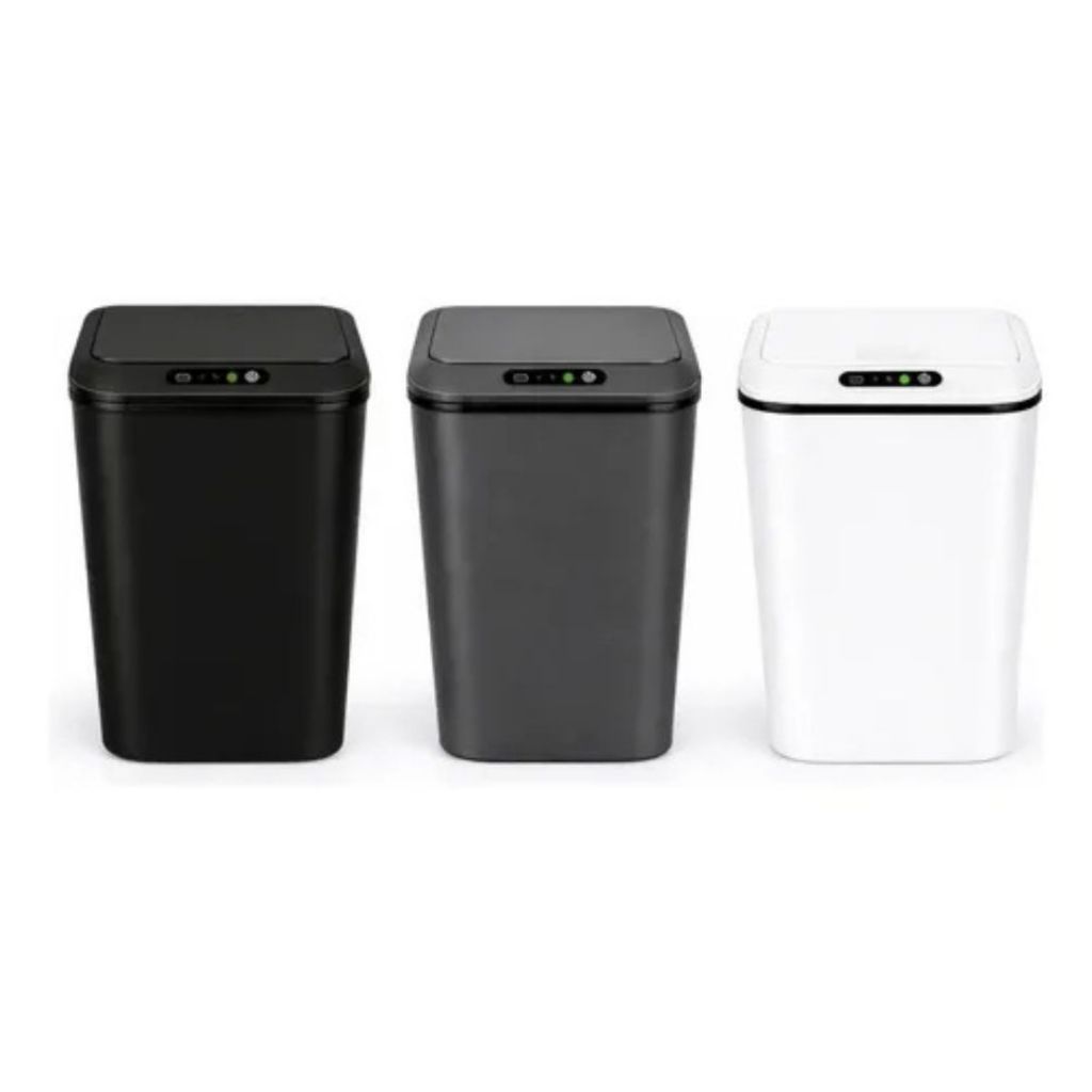 Lixeira com Sensor Automático Abre Fácil em Toque Cesto Lixo Casa 16 Litros
