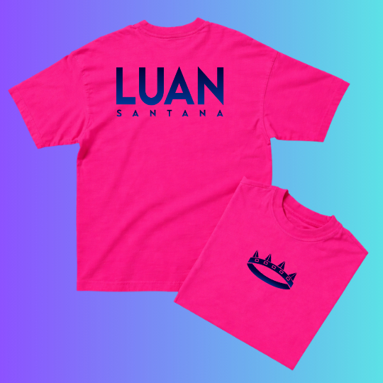 Camisa Personalizada Do Cantor Luan Santana l Música Brasileira Cantor Sertanejo  l Unissex 100% Algodão