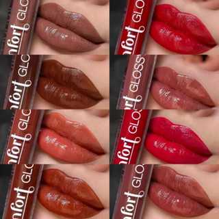 Mahav Gloss Labial Comfort Glossy – Vitamina E | Lábios Hidratados | Óleo de Semente de Uva 8 Cores em Oferta na Shopee