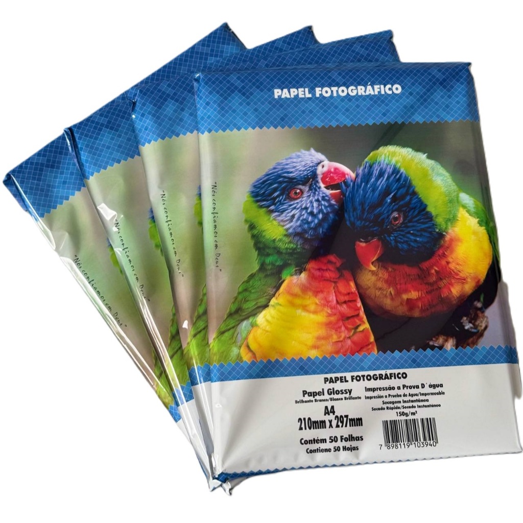 Papel Fotográfico A4 Glossy 150g 200 Folhas Masterprint em Oferta na Shopee