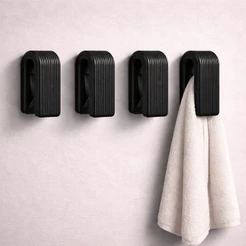Gancho Adesivo Para Parede Suporte Porta Toalha Elegante Sem Furo