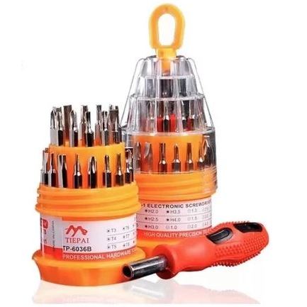 Kit Ferramentas Chaves 31 Torx Philips Celular Notebook Pc de Fenda Alen Torx Fendas Ferramenta