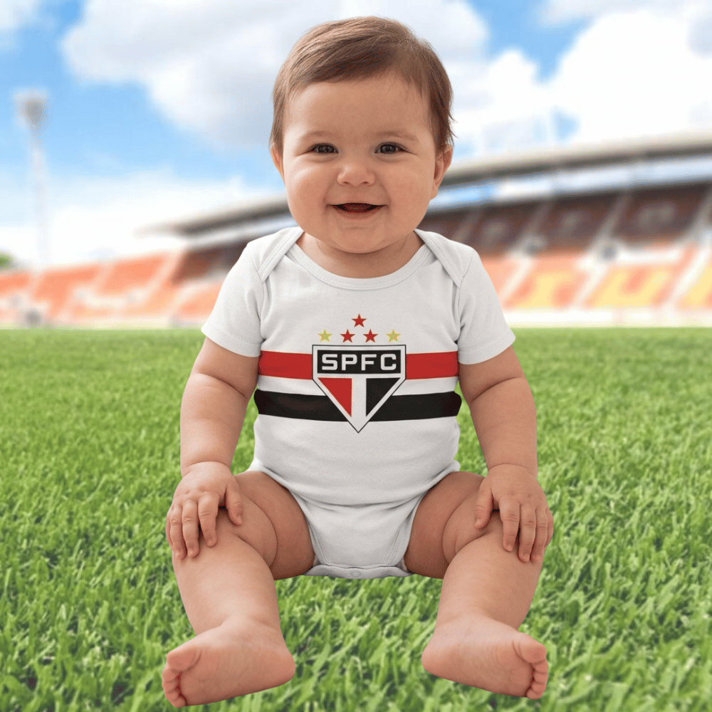 Body Bebê São Paulo / Times de Futebol / Temático / Mesversário