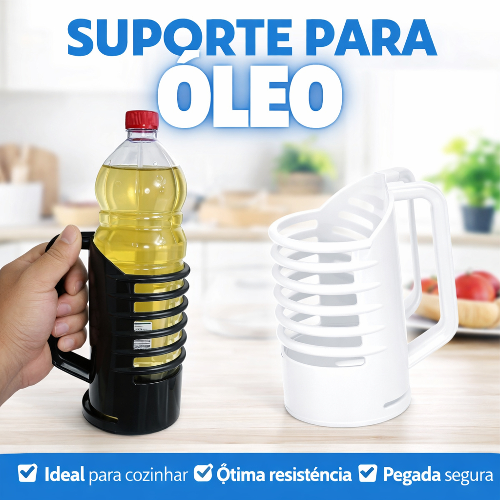 Suporte Porta Óleo e vinagre  cores variadas Delta Útil Leve Plástico Resistente Moderno Cor forte