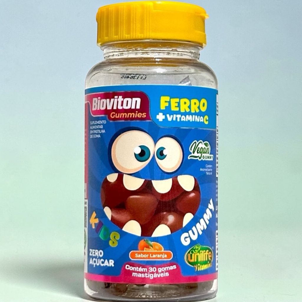 Ferro + Vitamina C Kids Gummies Unilife – Suplemento Infantil em Gomas em Oferta na Shopee