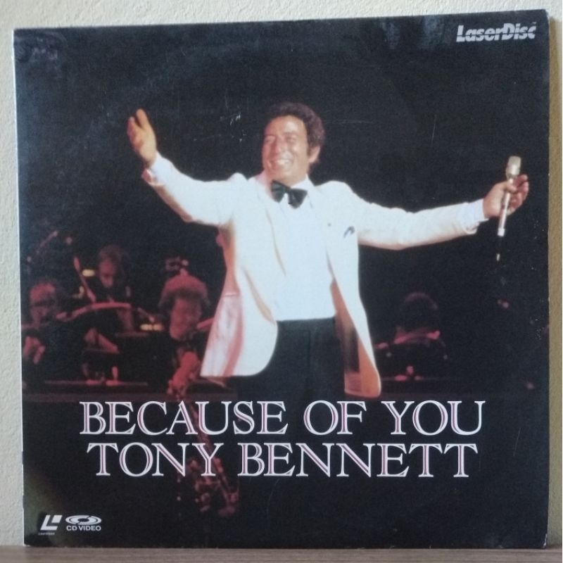Laser Disc Tony Bennett  Because of you  Made in Japan.