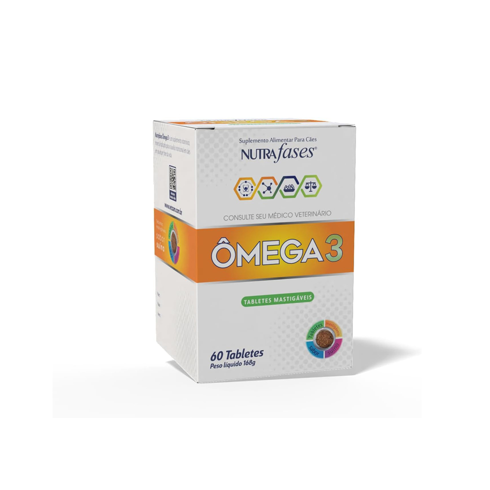 Suplemento Alimentar Nutrafases Ômega 3 60 Tabletes Mastigáv