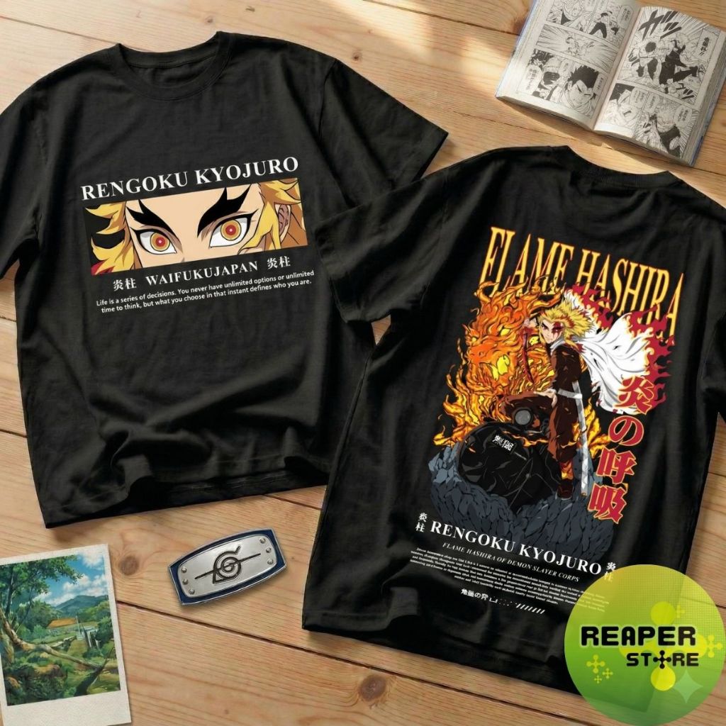 Camisetas Diversas Anime Demon Slayer Rengoku Mangá Otaku 100% Algodão Tamanhos Plus Size Fio 30.1 Envio Rapido em Oferta na Shopee