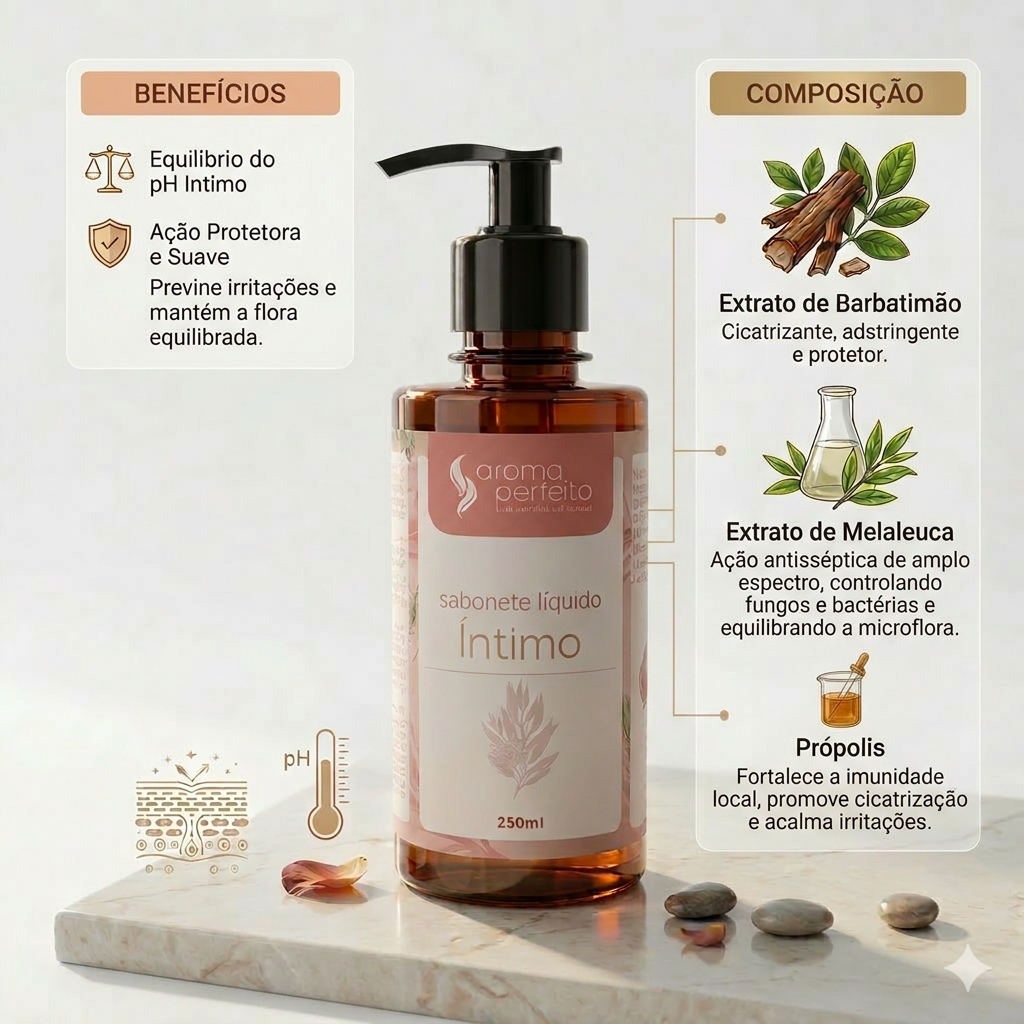 Sabonete líquido de Barbatimão, Melaleuca e Própolis 250ml