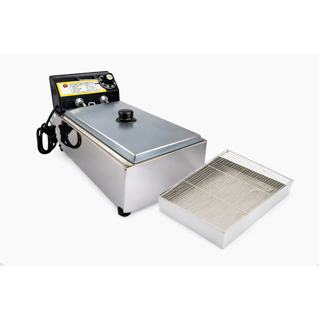 Fritadeira Elétrica Cuba 3,5L + Tampa Inox + Escorredor 35x25 Profissional Envio Imediato