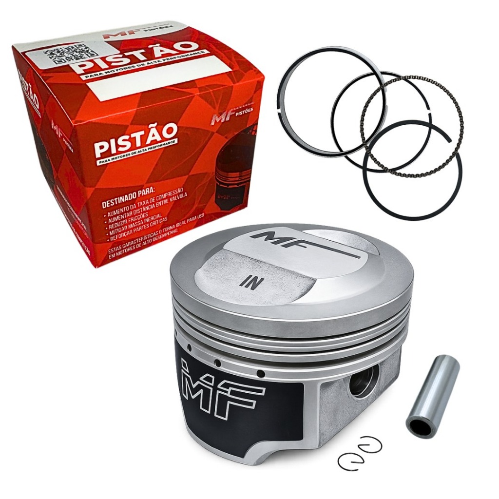 Kit Pistão Anéis Cg 150 Titan 4mm pino 14mm Super taxado Álcool 61.3mm