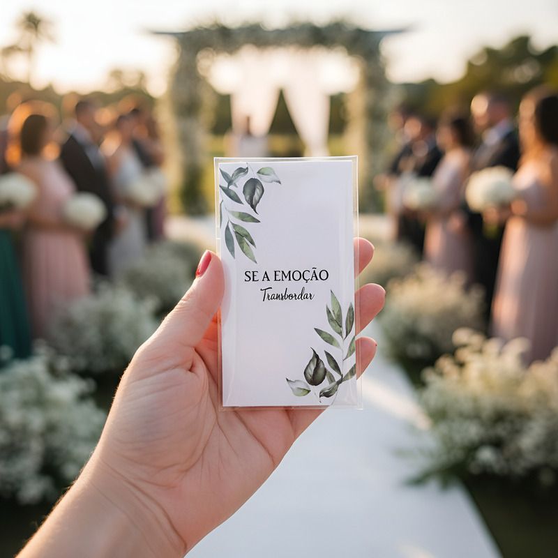 Kit Completo Lágrimas De Alegria Para Casamento (Saquinhos + Lenços + Tag ) PREPARADOS PARA MOMENTOS LINDOS