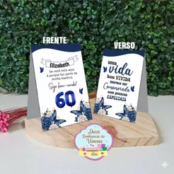 PLAQUINHAS CENTRO DE MESA - VÁRIOS TEMAS - ESCOLHA O SEU OU MANDE A ARTE
