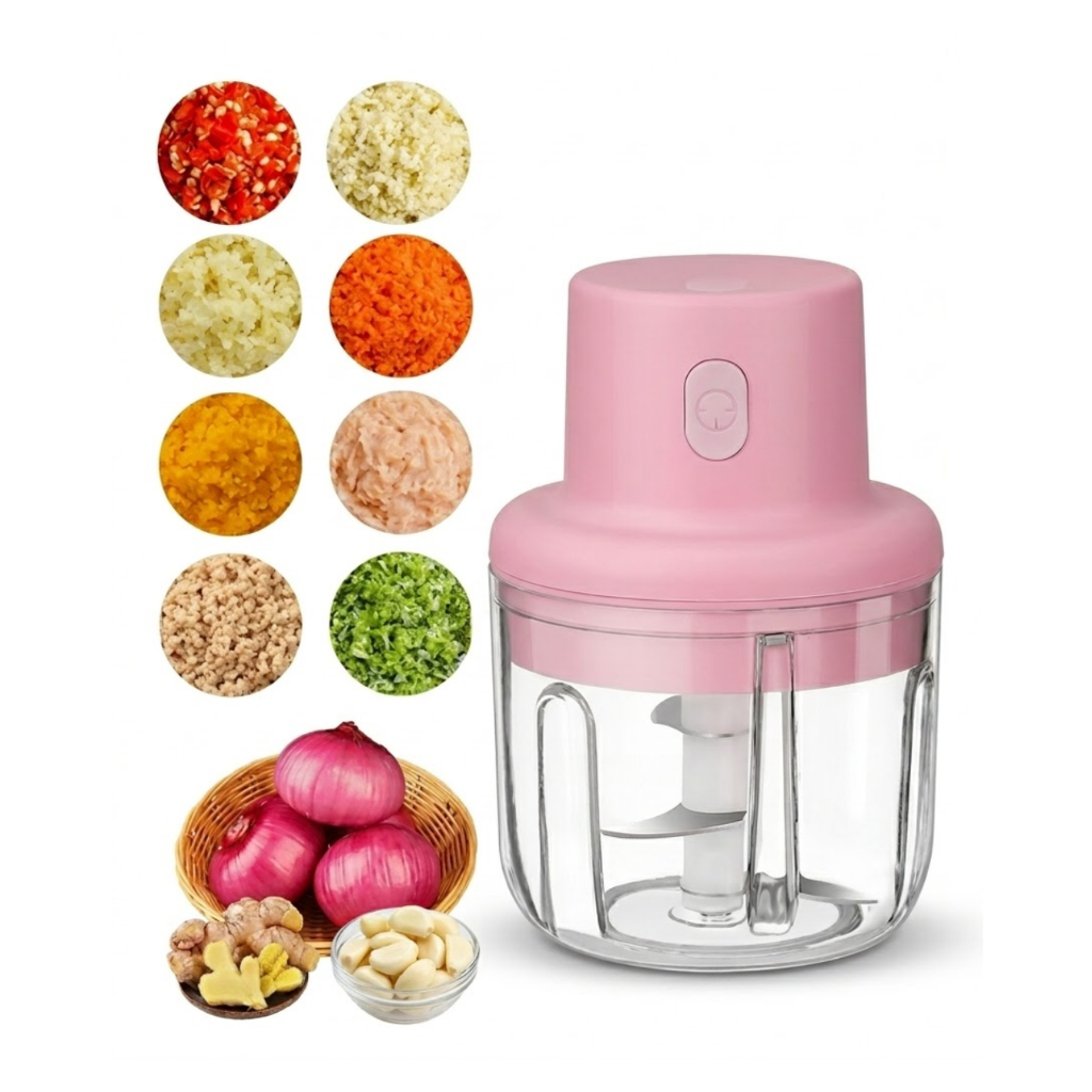 Processador Triturador Elétrico Portátil 45w 250ml 3 Laminas Inox