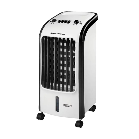 Climatizador de Ar Electrobras Fresh Air EBCA-01 80W 4 em 1 Ventila Umidifica Branco